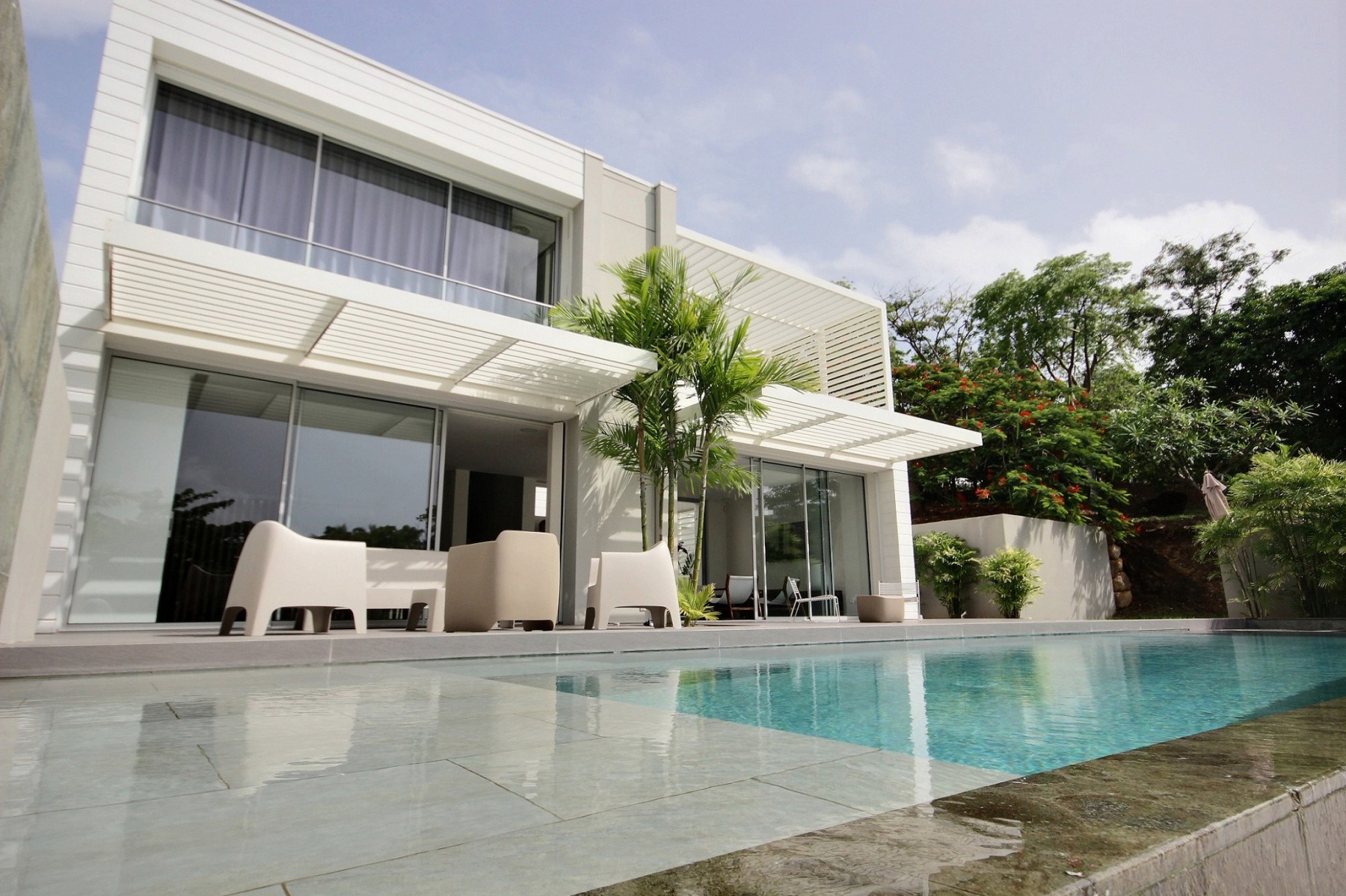 Le François - Villa 4 ou 6 chambres en bord de mer avec piscine